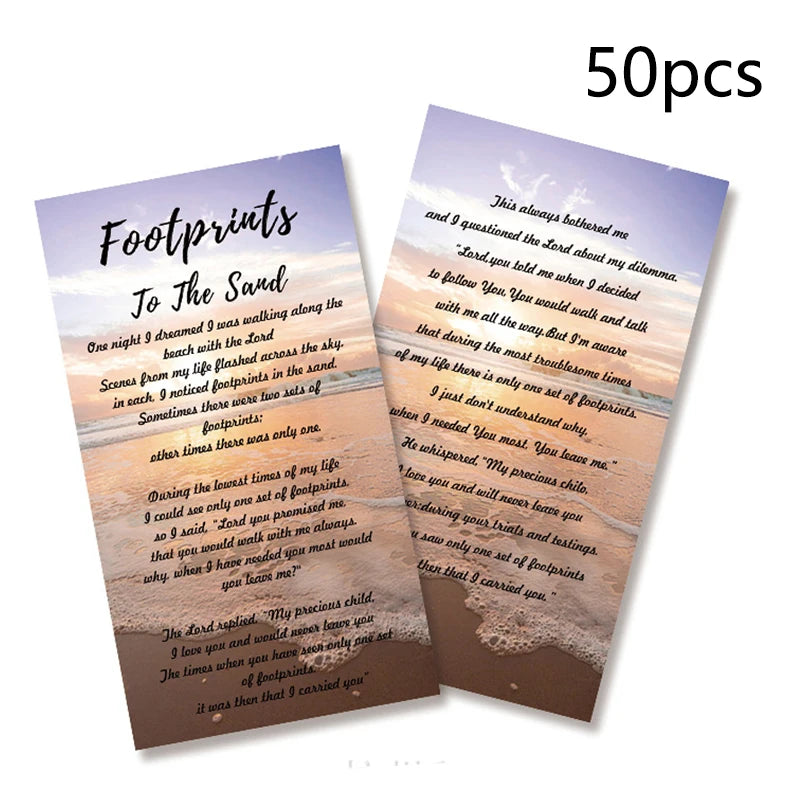 50pcs Christian Inspirational Cards with Bible Verses, Religious Scripture Encouragement Greeting Cards for Church Events, Gifts