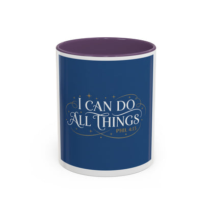 I Can Do All Things Accent Coffee Mug — Inspirational Christian Gift (11/15oz)