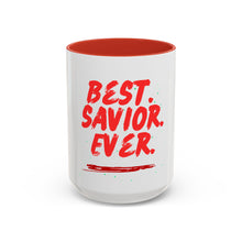 Best Savior Ever Accent Coffee Mug — Christian Faith Inspirational Gift (11/15oz)