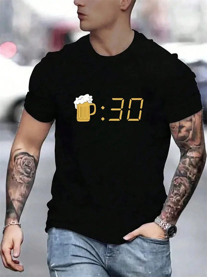 Christianity Cross Print Men's Fashion T-shirt Summer Daily Casual Mens Short-sleeved Top Outdoor Street Men's Religious T-shirt