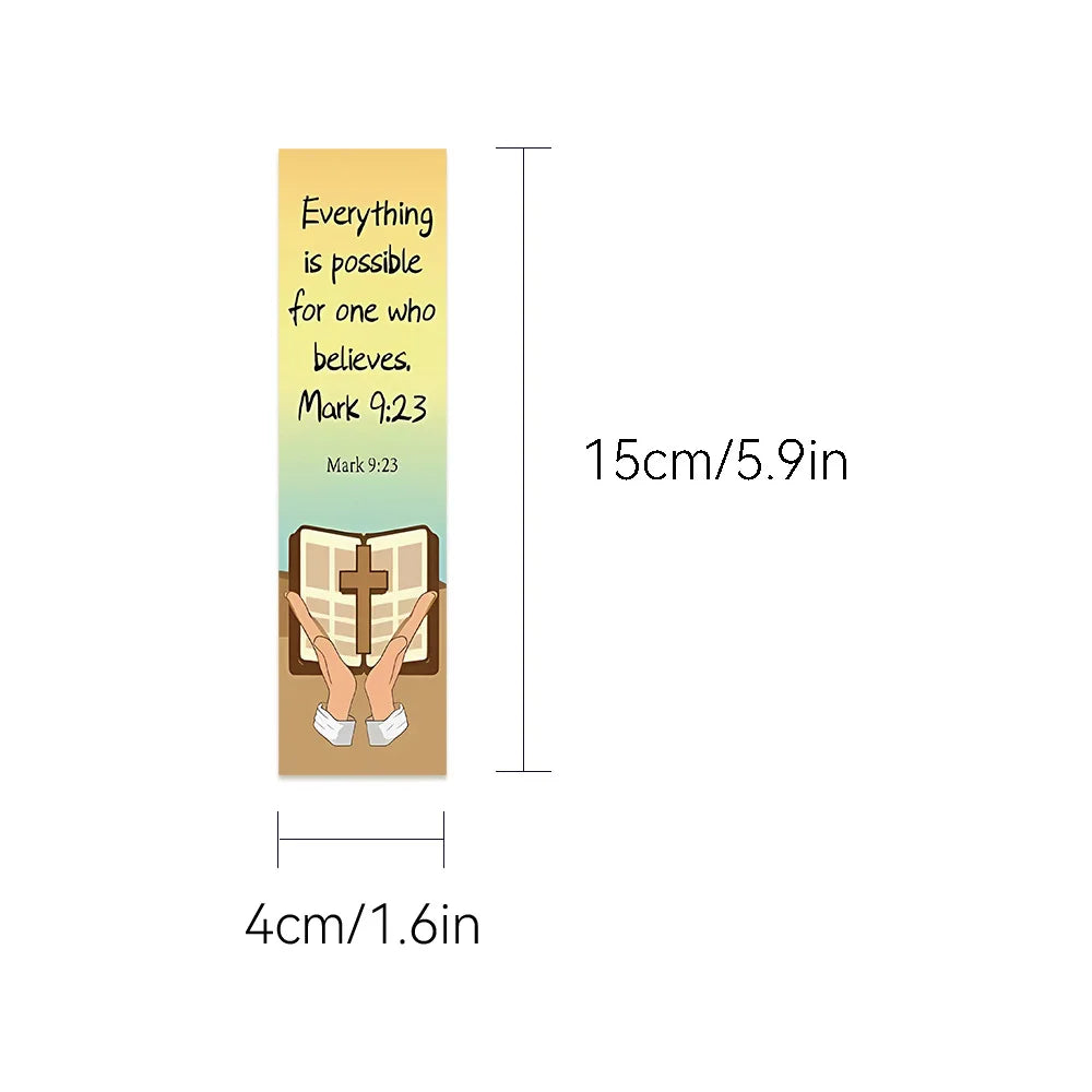 30 Christian Bible Verse Bookmarks – Inspirational Scripture Set