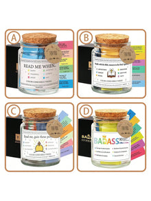 Christian Cards Jar Colorful Bible Verses Jar Handmade Christian Colorful Bible Glass Jar，Scripture Prayer Cards Hope Jar