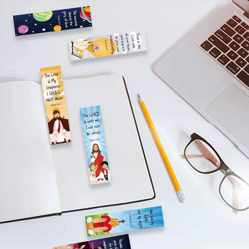 30 Christian Bible Verse Bookmarks – Inspirational Scripture Set