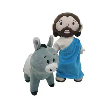 Christ Religious Jesus Plush Toy Savior Jesus with Smile Virgin Mary Stuffed Doll Religious Toy Stuffed Figurine Party Favors