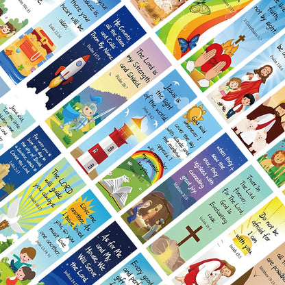 30 Christian Bible Verse Bookmarks – Inspirational Scripture Set